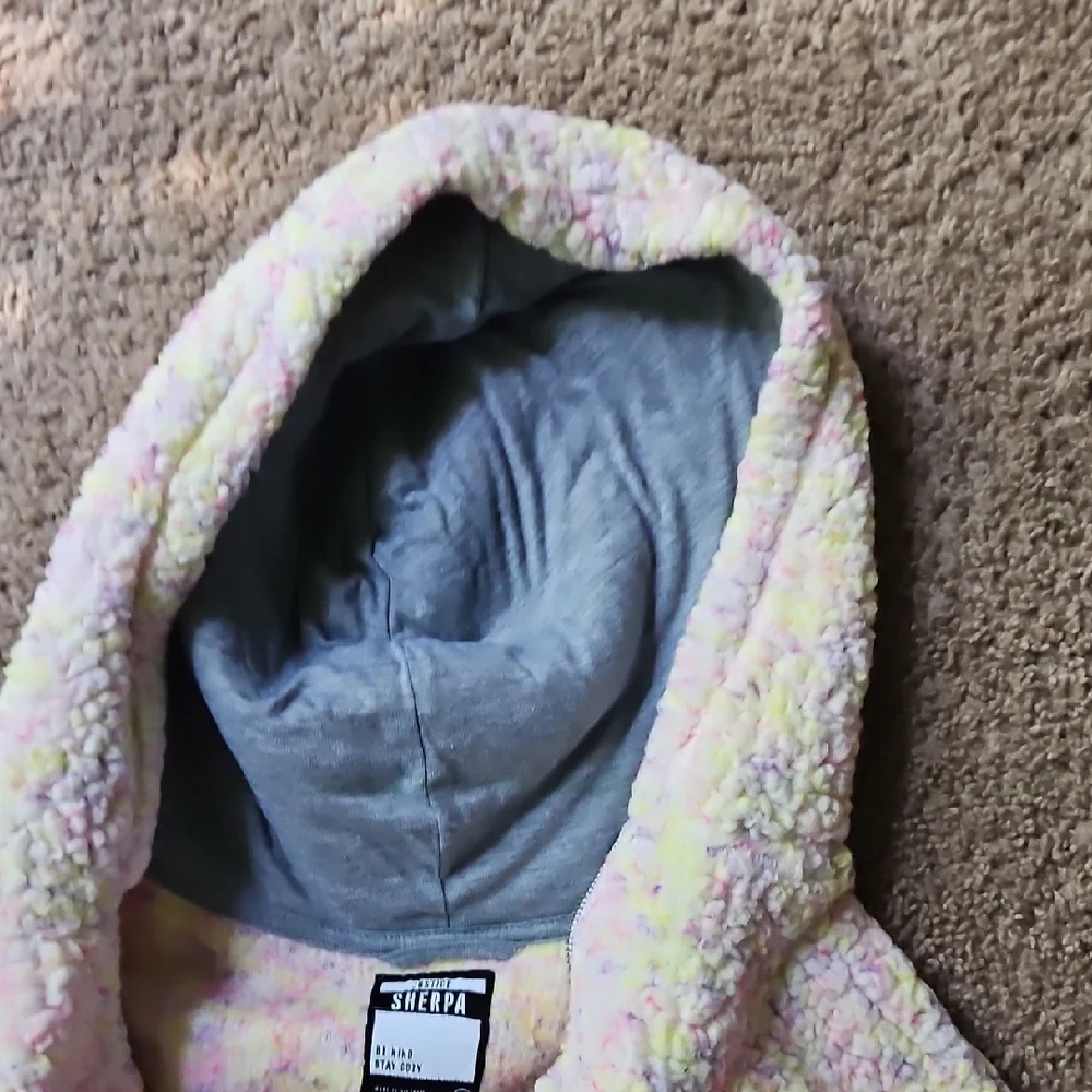 Justice Multicolor Sherpa Hoodie